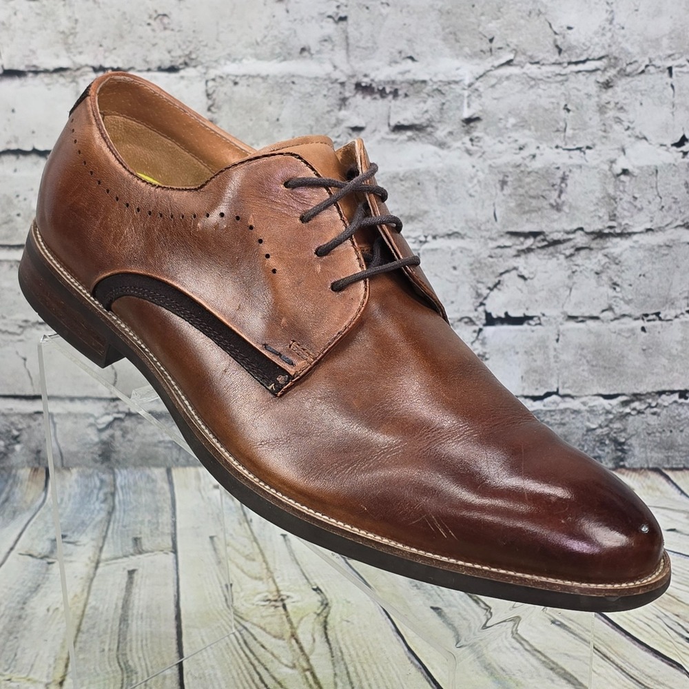 Florsheim Uptown Oxford Men's Size 11 M Cognac Brown Leather Dress Shoes Comfort